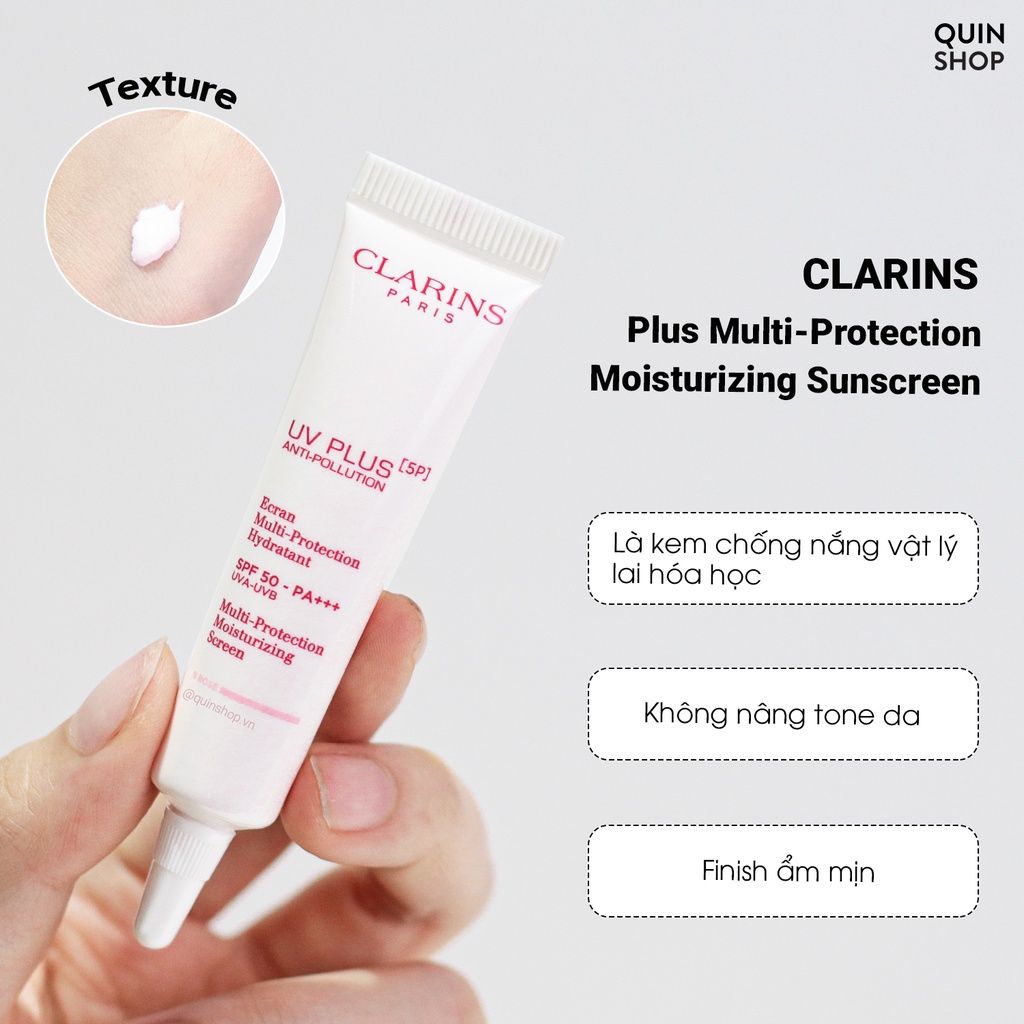 Kem Chống Nắng Clarins UV Plus Multi-Protection Moisturizing Sunscreen SPF 50/ PA+++
