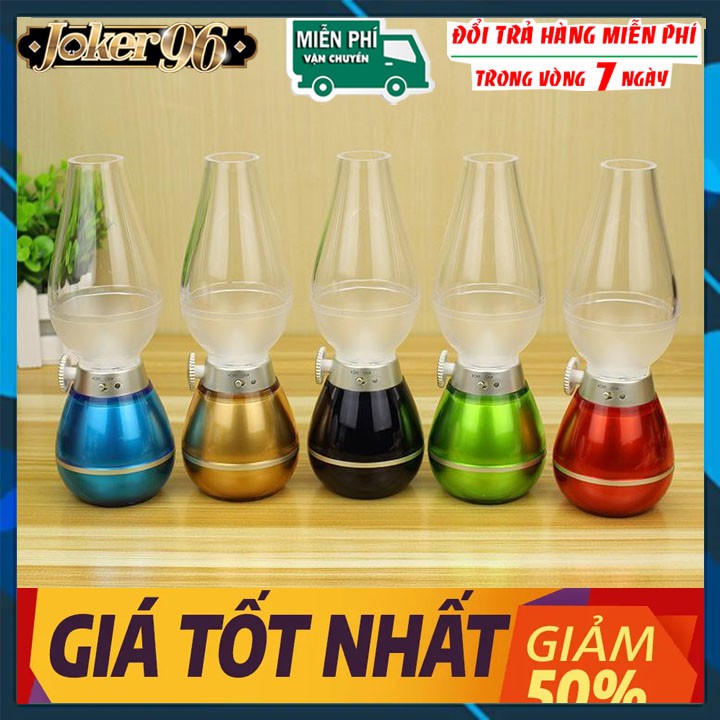 Đèn Dầu, Đèn Thờ Cảm Ứng Sạc Pin Thổi Là Tắt Và Bật
