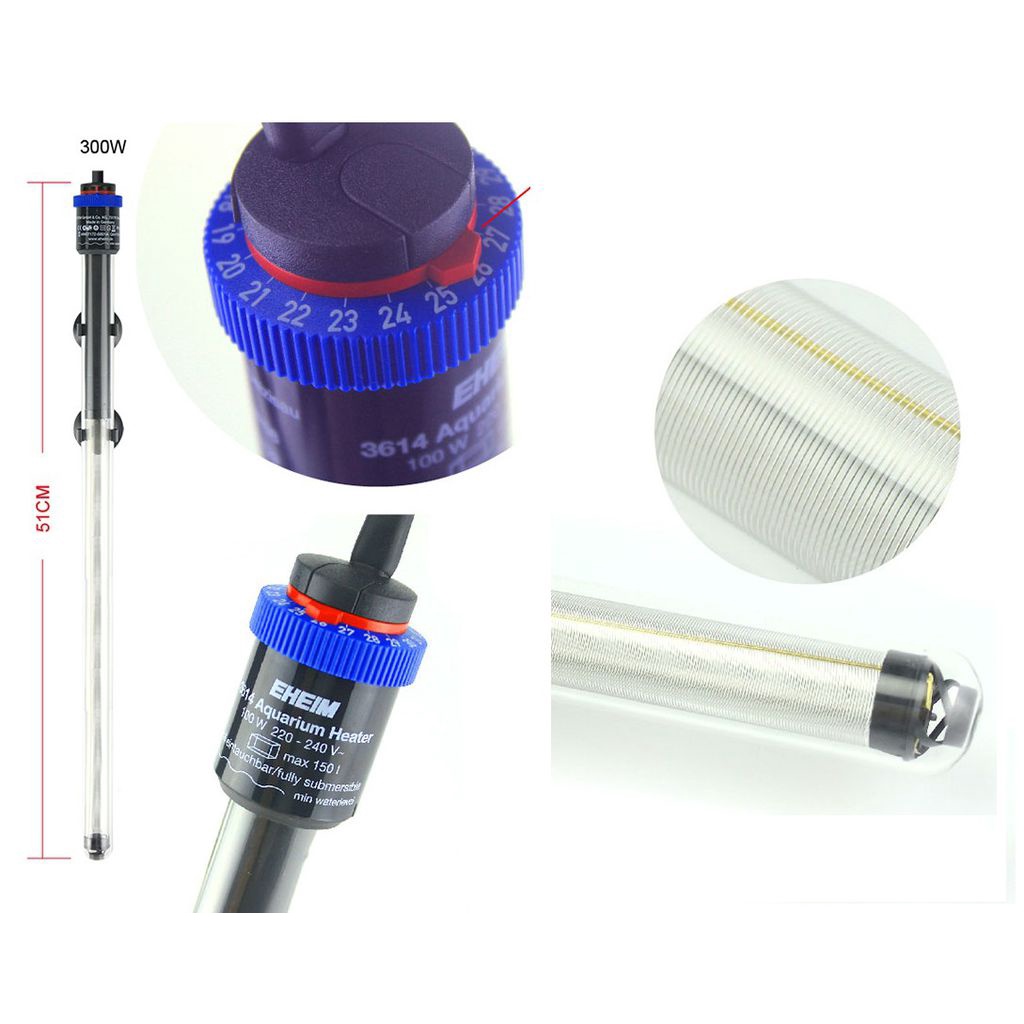 Sưởi Eheim cao cấp  - máy Sưởi hồ cá bảo hành chính hãng 3 năm - phụ kiện cá cảnh - shopleo
