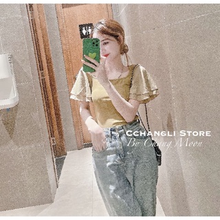 Áo ôm tay bèo bồng thắt nơ hở lưng