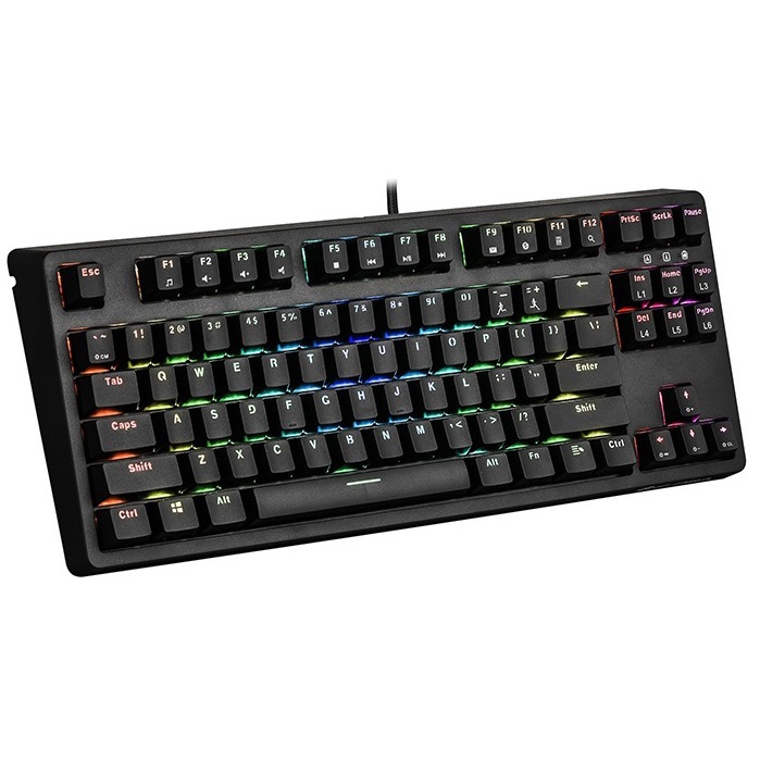 ☜⊙Bàn phím cơ Gaming Edra EK387 RGB  LED V2 Bản Nâng Cấp ,