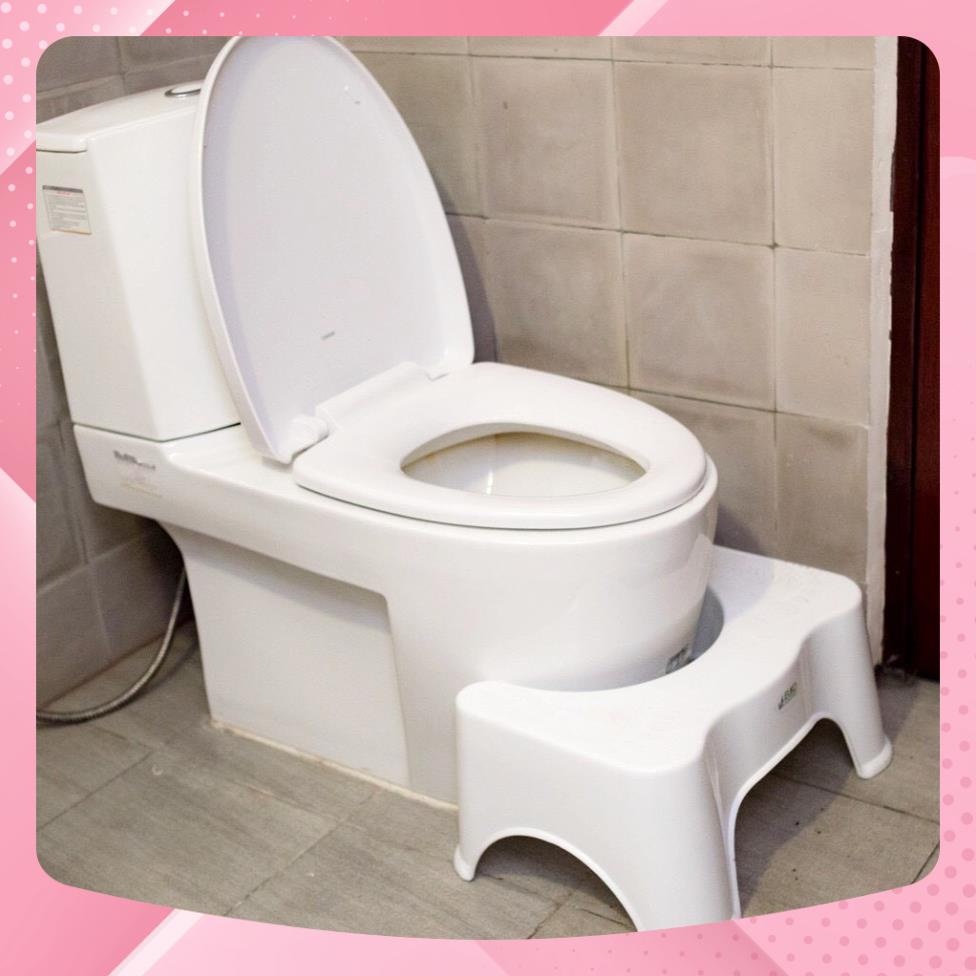 Ghế kê chân toilet, bồn cầu chống tao bón Việt Nhật, chống trơn trượt