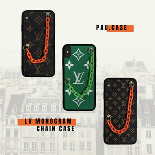 Ốp lưng iPhone họa tiết LV có dây xích | 11 Pro Max, XS Max LV Monogram Chain Case