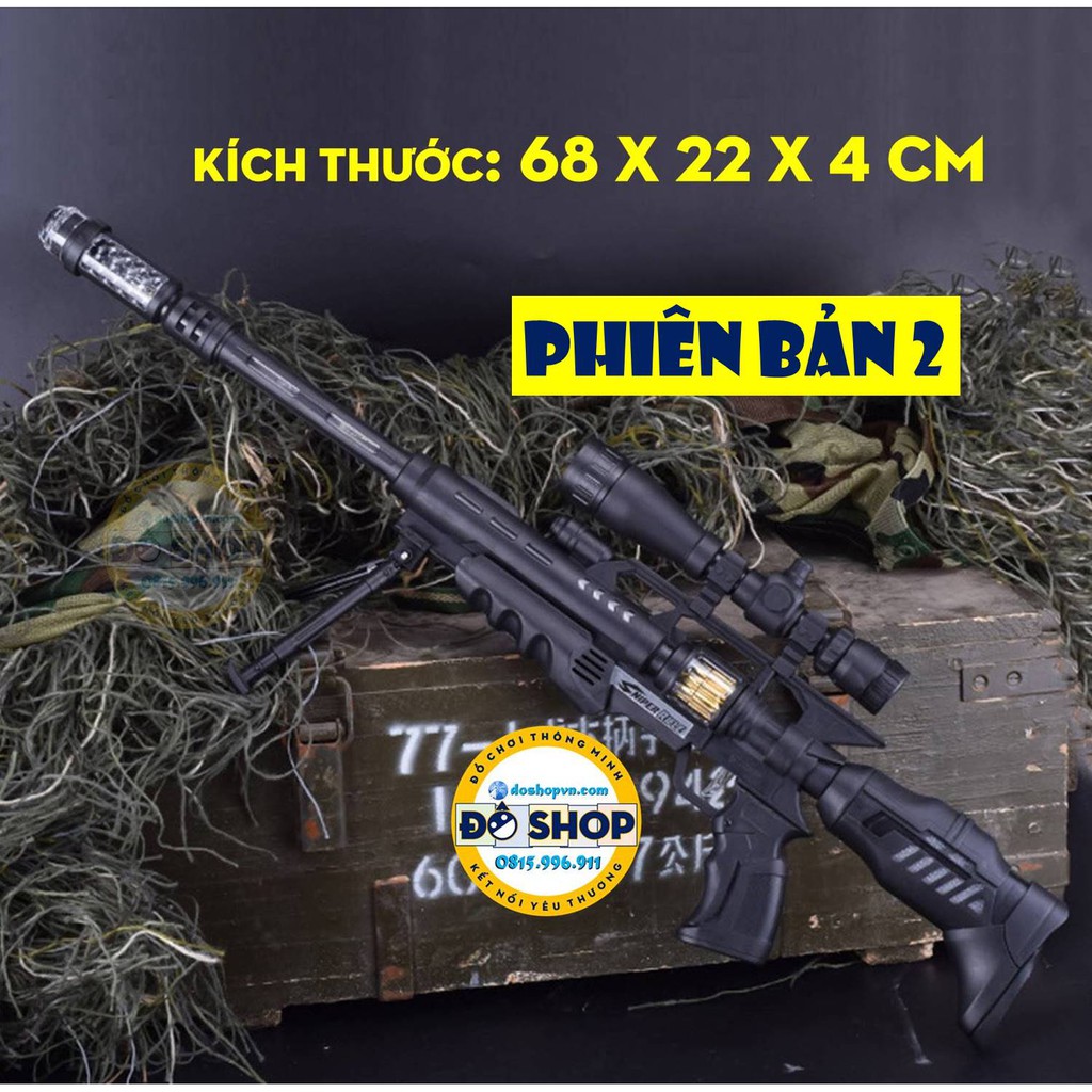 Đồ Chơi Nhập Vai Xúng Nhựa Laze Ánh Sáng Phát Nhạc Dành Cho Bé SS03 (Tặng Kèm Pin) - Đô Shop