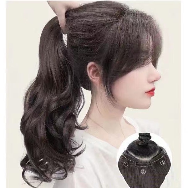 Combo 3 dải tóc giả xoăn Teneme tóc xoăn sóng dạng kẹp đẹp tự nhiên TG16