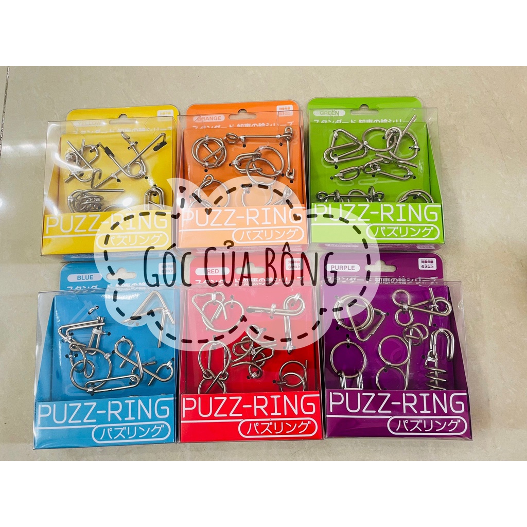 Bộ đồ chơi giải đố puzz ring Hanayama - bộ 5 món