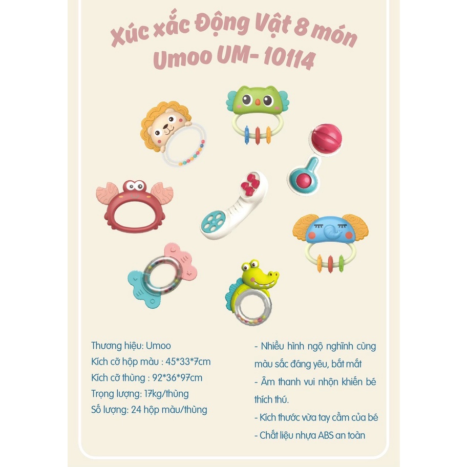 Set xúc xắc Umoo 5 món - 8 món