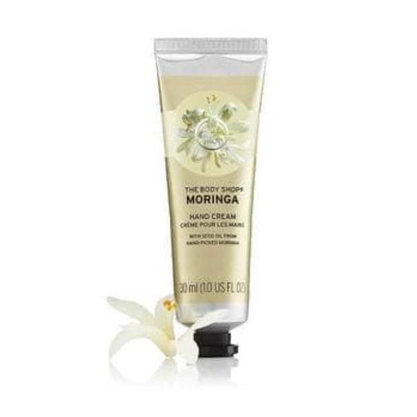 THE BODY SHOP (Hàng Mới Về) Kem Dưỡng Da Tay Hy 27ma2aa Chiết Xuất Hoa Hồng / Moringa / Dâu Tây / Almond Sữa / Ric 30ml