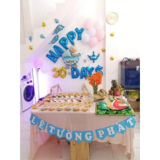 Set bóng trang trí đầy tháng em bé MS115