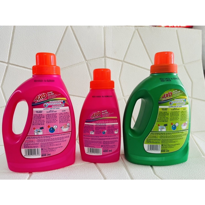 Nước Tẩy Quần Áo Màu AXO 400ml/800ml