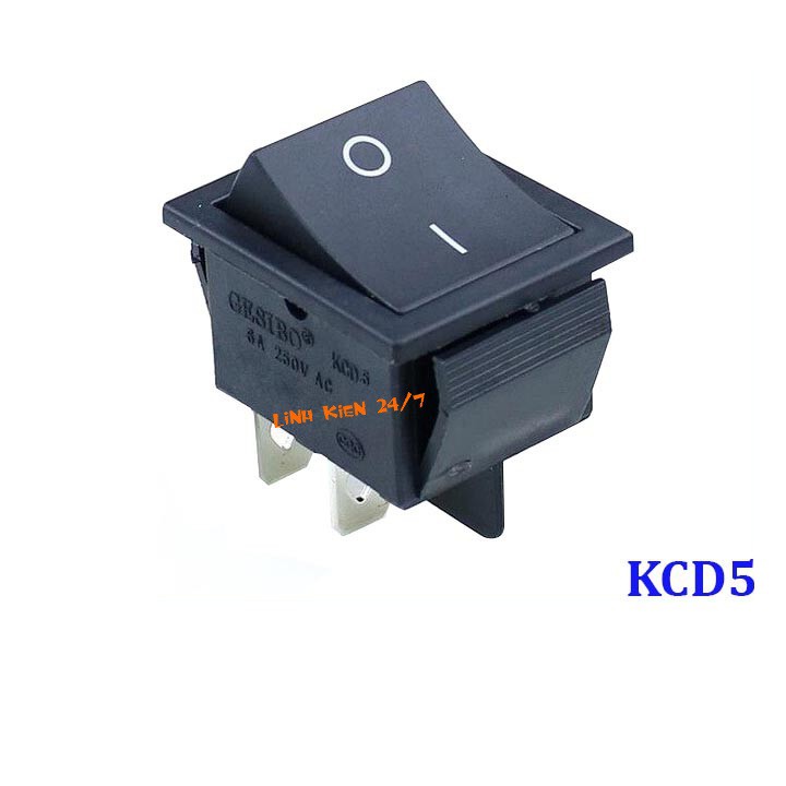 Bộ 2 Công Tắc Bập Bênh 4 Chân 10A 250V