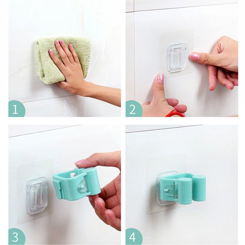 Giá Đỡ Cây Lau Nhà Tự Dính Tiện Dụng Cho Nhà Bếp