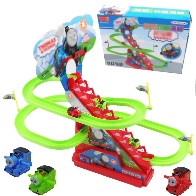 [Hàng sẵn] Đồ chơi Heo Peppa Leo cầu thang 3 Heo có đèn và nhạc Pin Sạc - Happy Birds, Train Play.Đồ Chơi Vui Nhộn