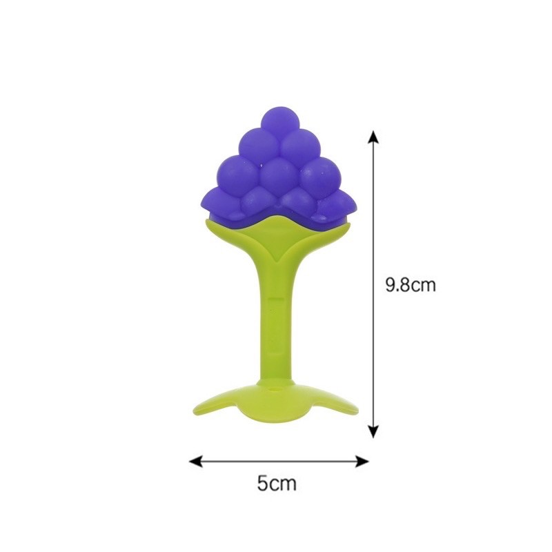 Gặm nướu silicon cho bé hình hoa quả cao cấp Bunakids GN03