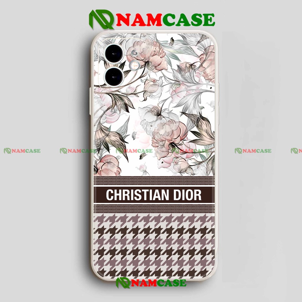 Ốp lưng iPhone Dior cạnh viền vuông silicon dẻo cho iphone 6/6s/7/8/X/XS/XR/11/12/13 Pro Plus Max cute đẹp dễ thương