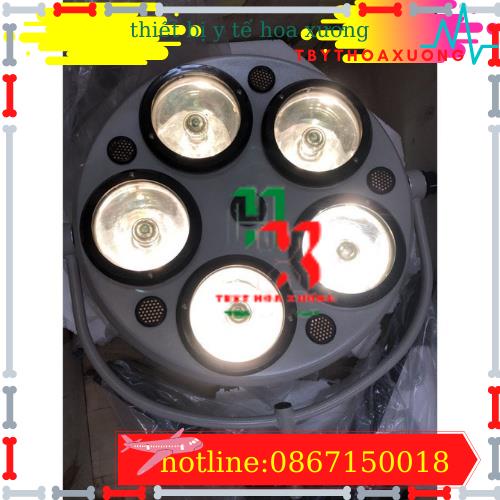 Đèn Mổ 5 Bóng Halogen Treo Trần Sử Dụng Ánh Sáng Lạnh Bảo Hành 1 Năm