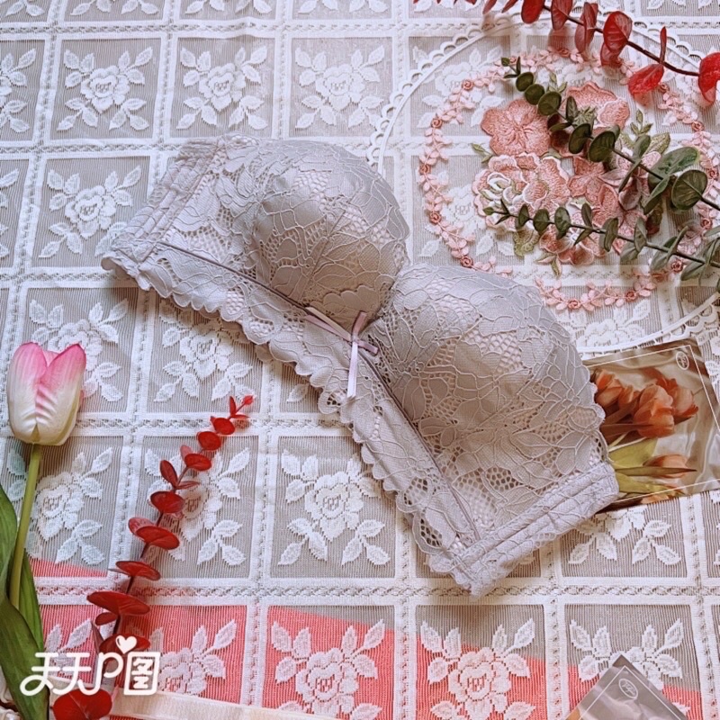 Áo Lót Quây Không Dây Chống Tụt Ren 3D Mút Mỏng Không Gọng - siêu gom ngực,tạo khe ngực quyến rũ, gợi cảm