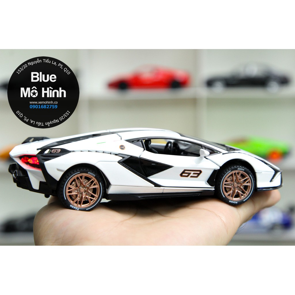 Xe mô hình siêu xe Lambo Sian 1:32 Trắng