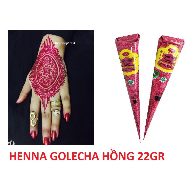 MỰC VẼ HENNA GOLECHA HỒNG 22GR