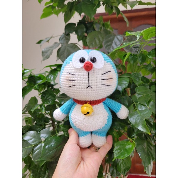 [HÀNG CÓ SẴN] MÈO MÁY DORAEMON len móc handmade