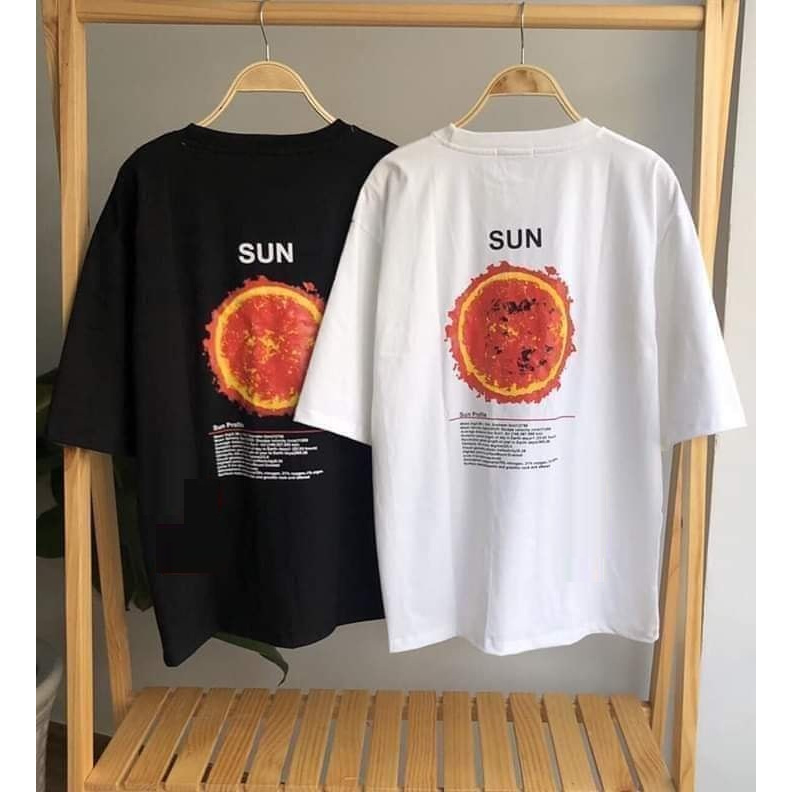 Freesize Áo Thun Tshirt Nữ Nam Unisex Chất Vải Thun Cotton Mặt Trời Sun