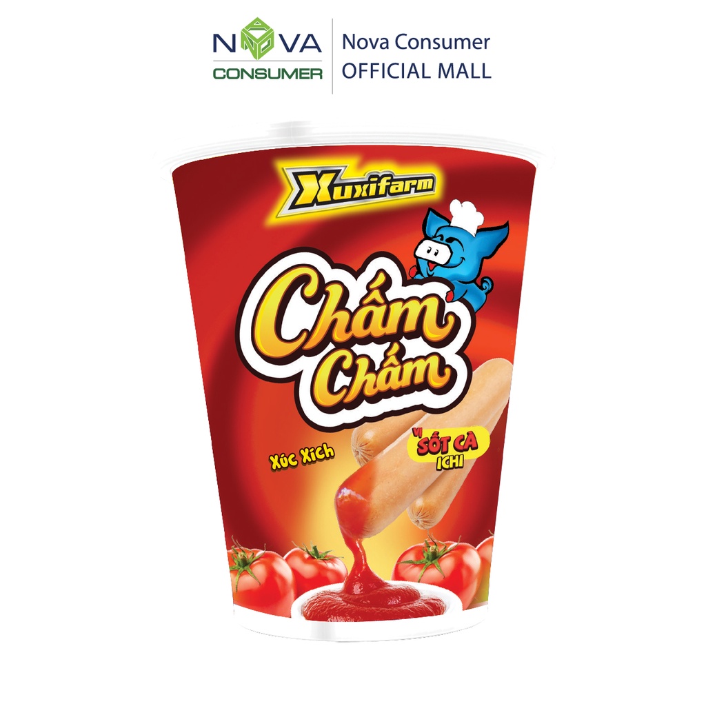 Xúc Xích Xuxifarm Chấm Chấm Sốt Cà Ichi (15g x 4 cây) - origional 3 cây | BigBuy360 - bigbuy360.vn