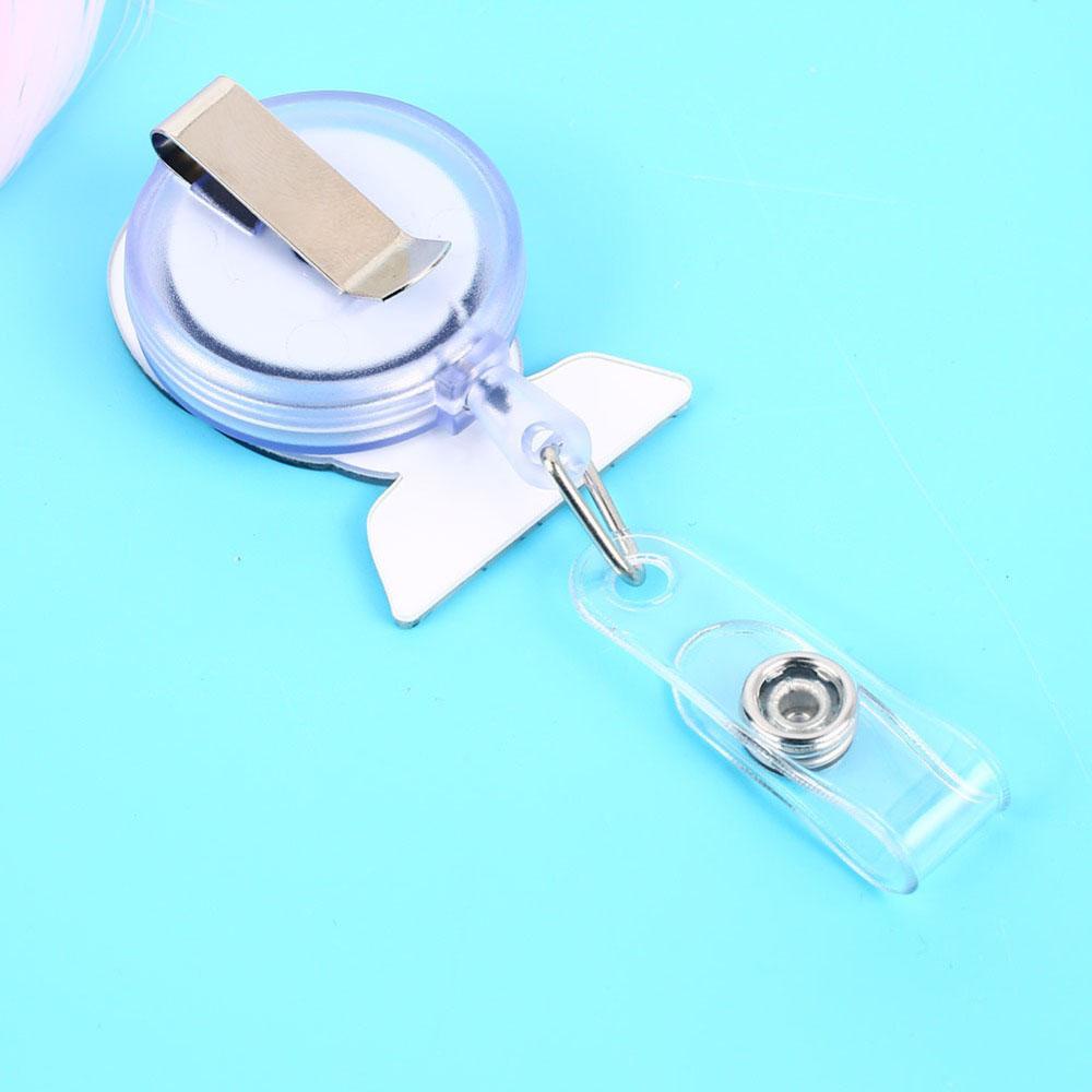 Kẹp Giữ Thẻ Tên Họa Tiết Hoạt Hình Y Tá Có Thể Thu Gọn