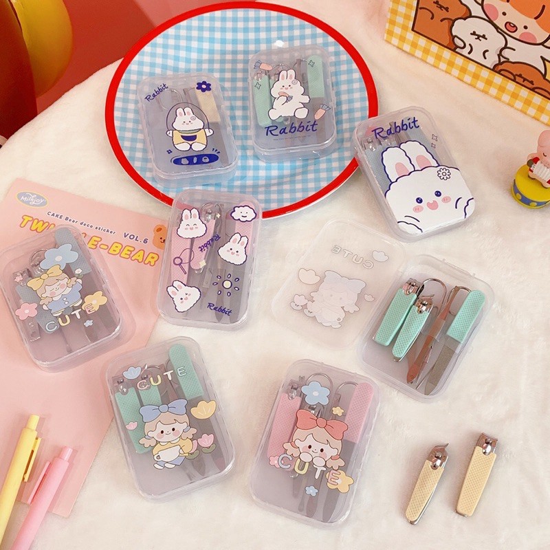 Bộ dụng cụ bấm móng tay 7 món xinh xắn