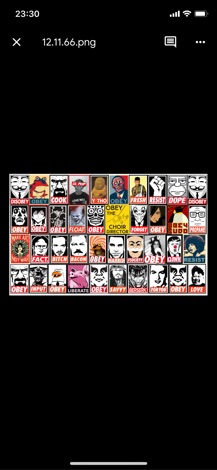 Set sticker Obey chống nước