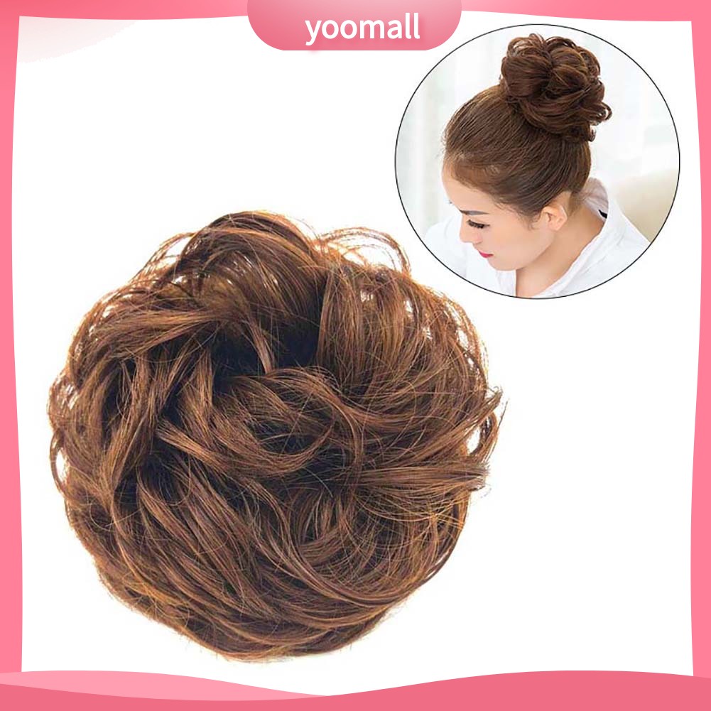 Búi tóc giả thiết kế xoăn làm đẹp cho nữ