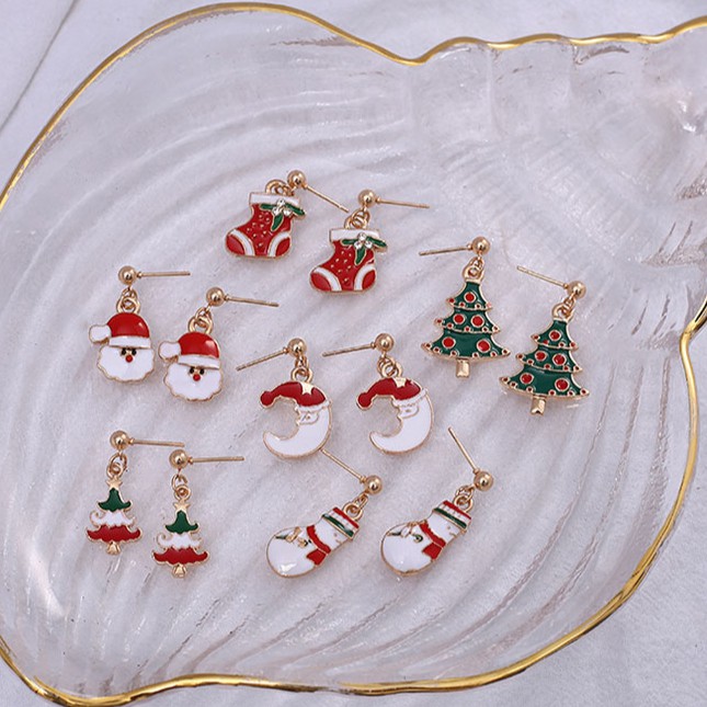 Bông Tai Họa Tiết Giáng Sinh Thời Trang | BigBuy360 - bigbuy360.vn