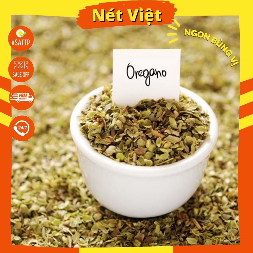 Lá thơm Oregano khô, kinh giới tây làm món Âu pizza, mỳ ý