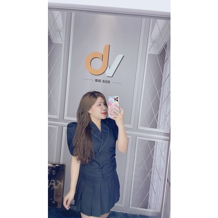 (Dung Vũ Bigsize) Áo cổ vest viền chỉ 60-90kg | BigBuy360 - bigbuy360.vn