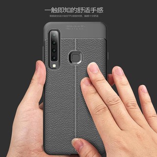 Ốp Silico Vân Da Cho Samsung Galaxy A9 (2018) - Auto Focus