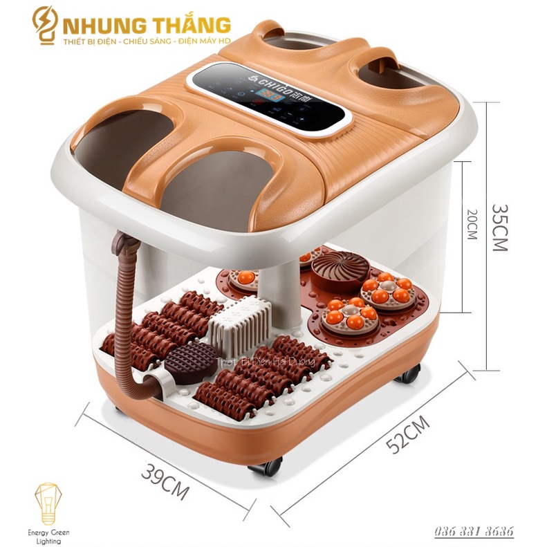 Bồn Ngâm Chân - Massge Chân Cao Cấp Chigo ZG-H182 - Dùng Cho 2 Người - Massage Tự Động Bằng Con Lăn - Điều Khiển Từ Xa