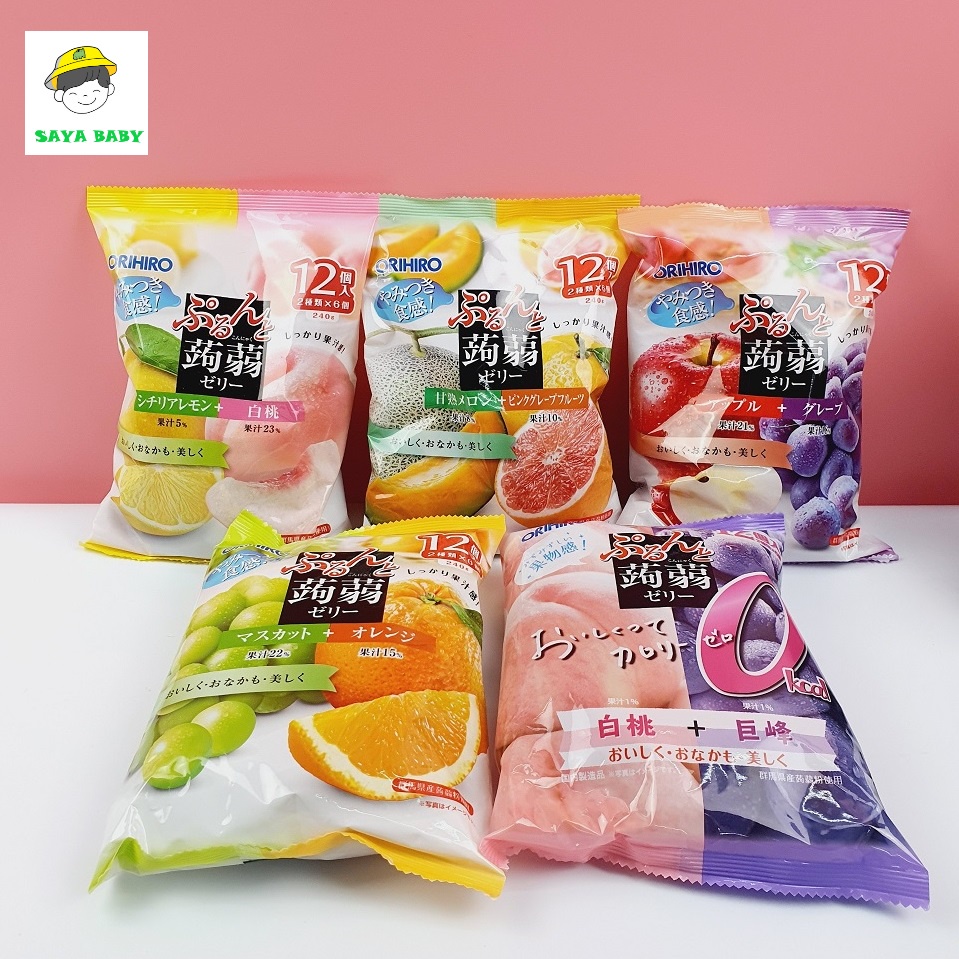 Thạch Orihiro Nhật Bản, thạch trái cây rau câu mix đủ vị cho bé