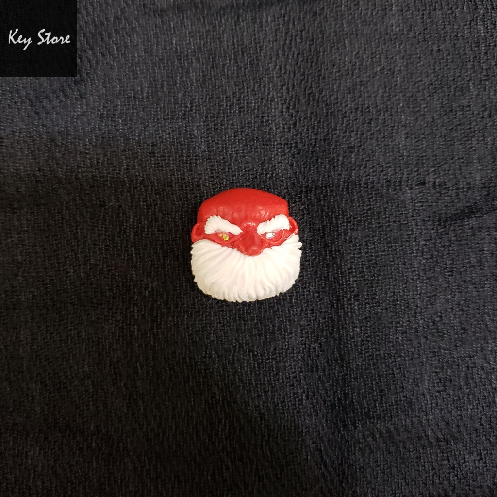 Nút bàn phím cơ artisan keycap jack bald màu đỏ xanh noel