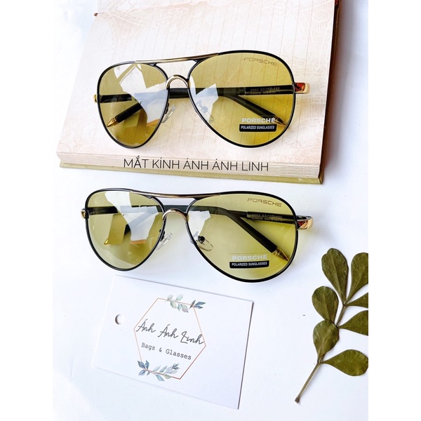 Kính mát nam đổi màu đi xuyên đêm tròng vàng