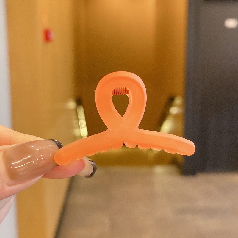 Kẹp tóc nhựa acrylic nhám không làm tổn thương thời trang Hàn Quốc