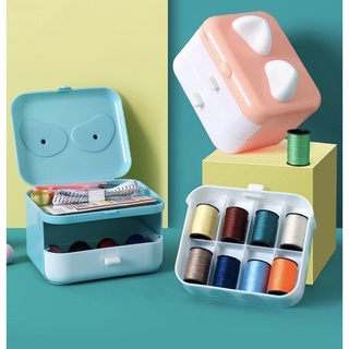 Hộp Kim Chỉ Tai Mèo Đa Năng 22 Món/Bộ Dụng Cụ May Vá Gia Đình Siêu Tiện Lợi