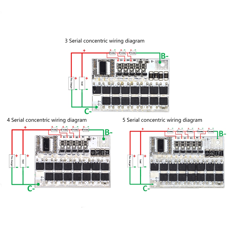 Bảng Mạch Sạc Pin Lithium 3s / 4s / 5s 12v 100a Bms Li-Ion Lmo 18650 Lipo Pcb