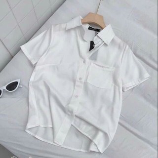 Áo sơ mi trắng nữ ngắn tay hàng cao cấp