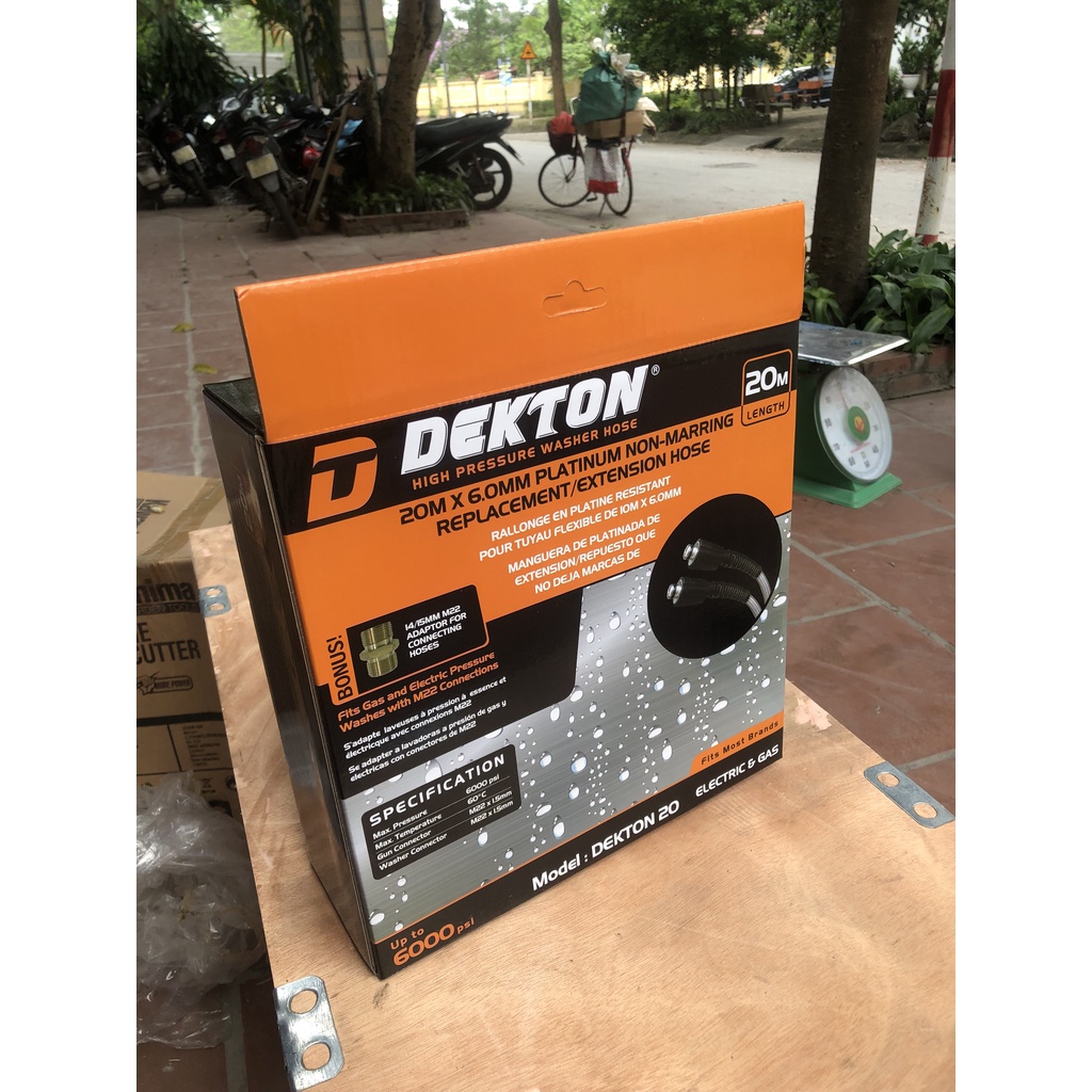 Dây Áp Lực Máy Phun Xịt Mini Dekton 10M, 15M, 20M dành cho máy rửa xe gia đình