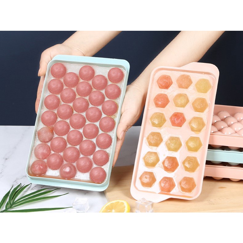 Khay đá viên tròn 33 ô cao cấp