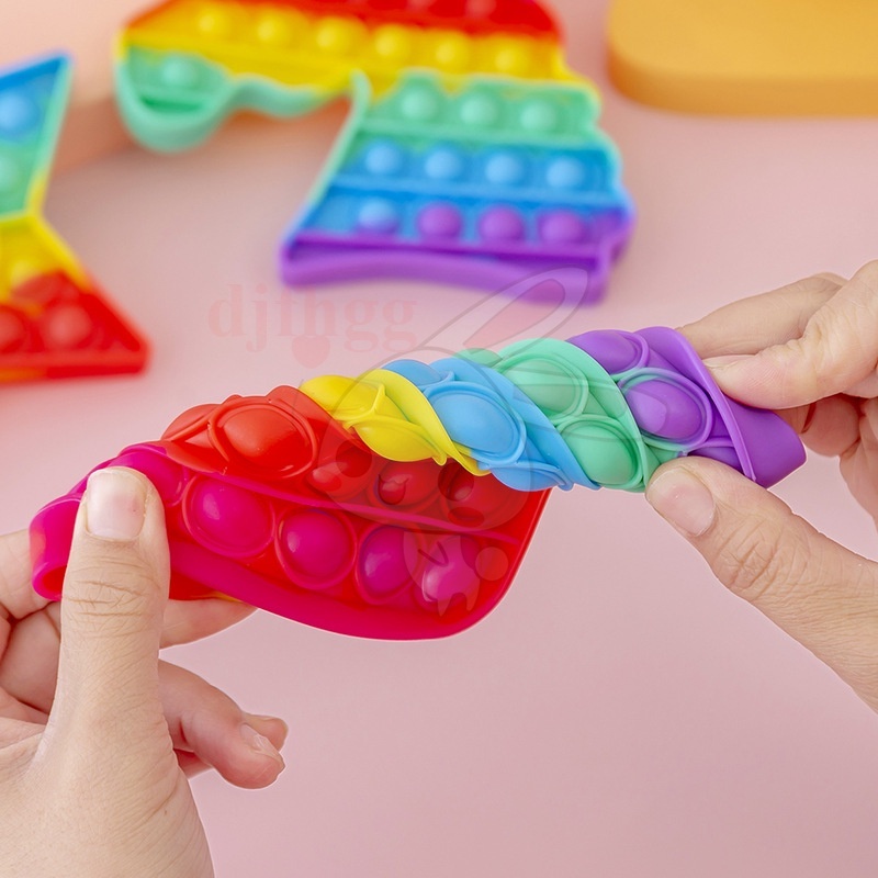 Random POP IT Giá Rẻ Nhất Fidget Bubble Sensory Toy Tiktok Móc Khóa Đồ Chơi Bấm Nút Giúp Giảm Căng Thẳng Hiệu Quả