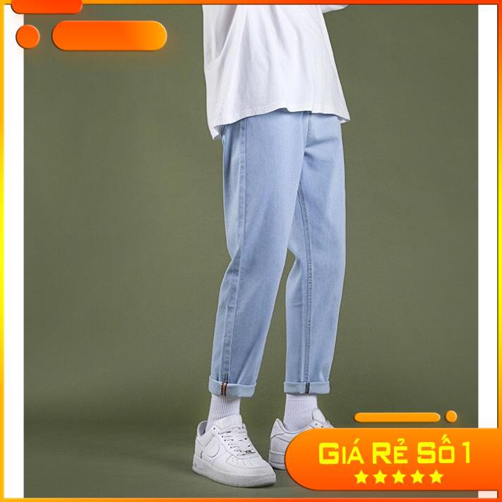 Quần jean nam, quần baggy nam [ XANH TR03 ] phom dáng unisex 2021 | BigBuy360 - bigbuy360.vn