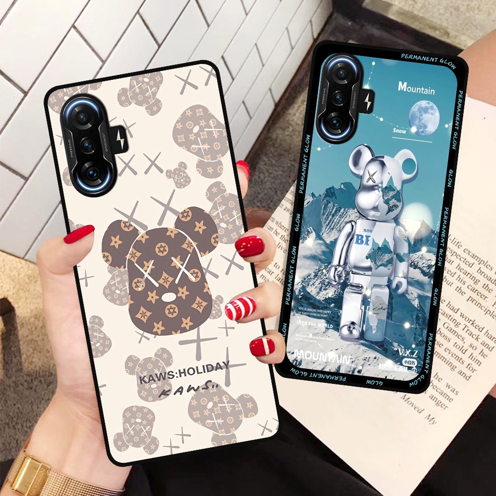 Ốp Xiaomi K40 / K40 Pro / K40 Pro Plus / K40 Pro+ in hình họa tiết Mountain, Be@rbrick dễ thương (T13 - T18)