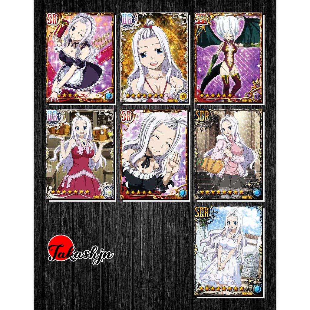 Thẻ bài Fairy Tail - Phần 13 - Mirajane Strauss - Khổ 6.3 cm x 8.4 cm