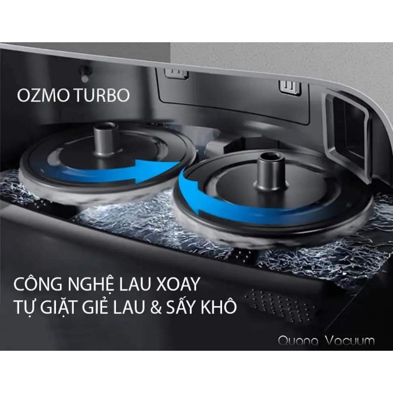 Robot hút bụi lau nhà thông minh tự động tự giặt sấy giẻ Ecovacs deebot X1 Turbo
