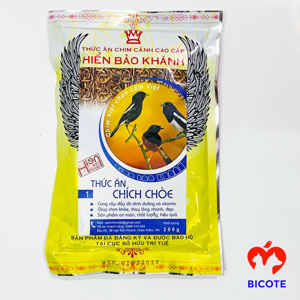 Cám chim chích chòe Hiển Bảo Khánh số 1 cao cấp 200gram chính hãng